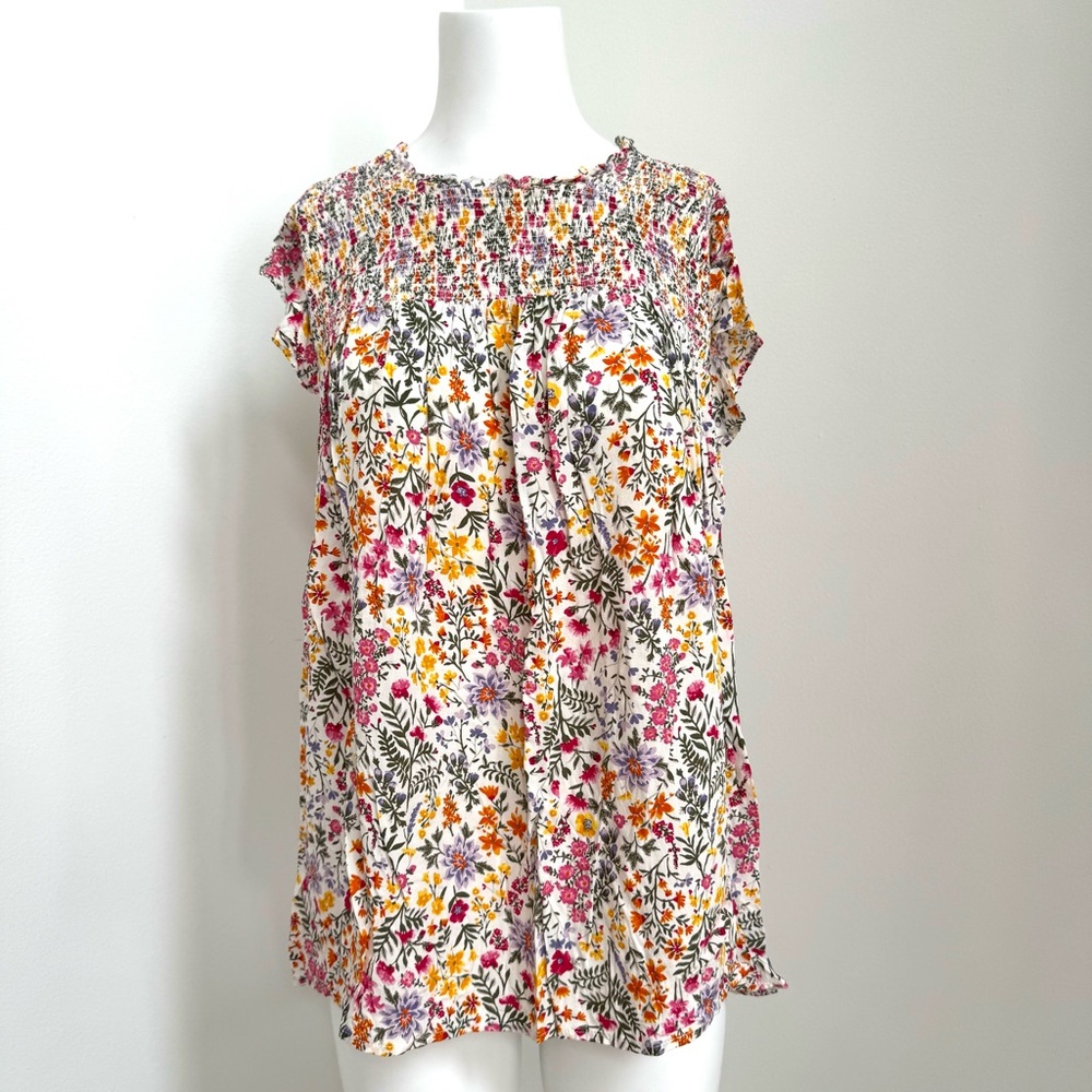 Old Navy Multicolor Floral Blouse